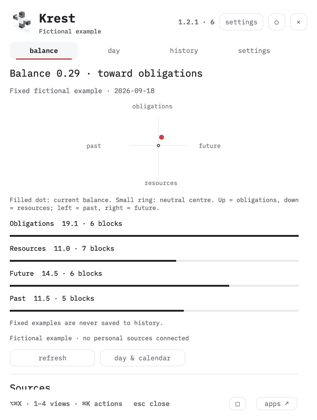 Крест · native interface, synthetic data 1.2.1